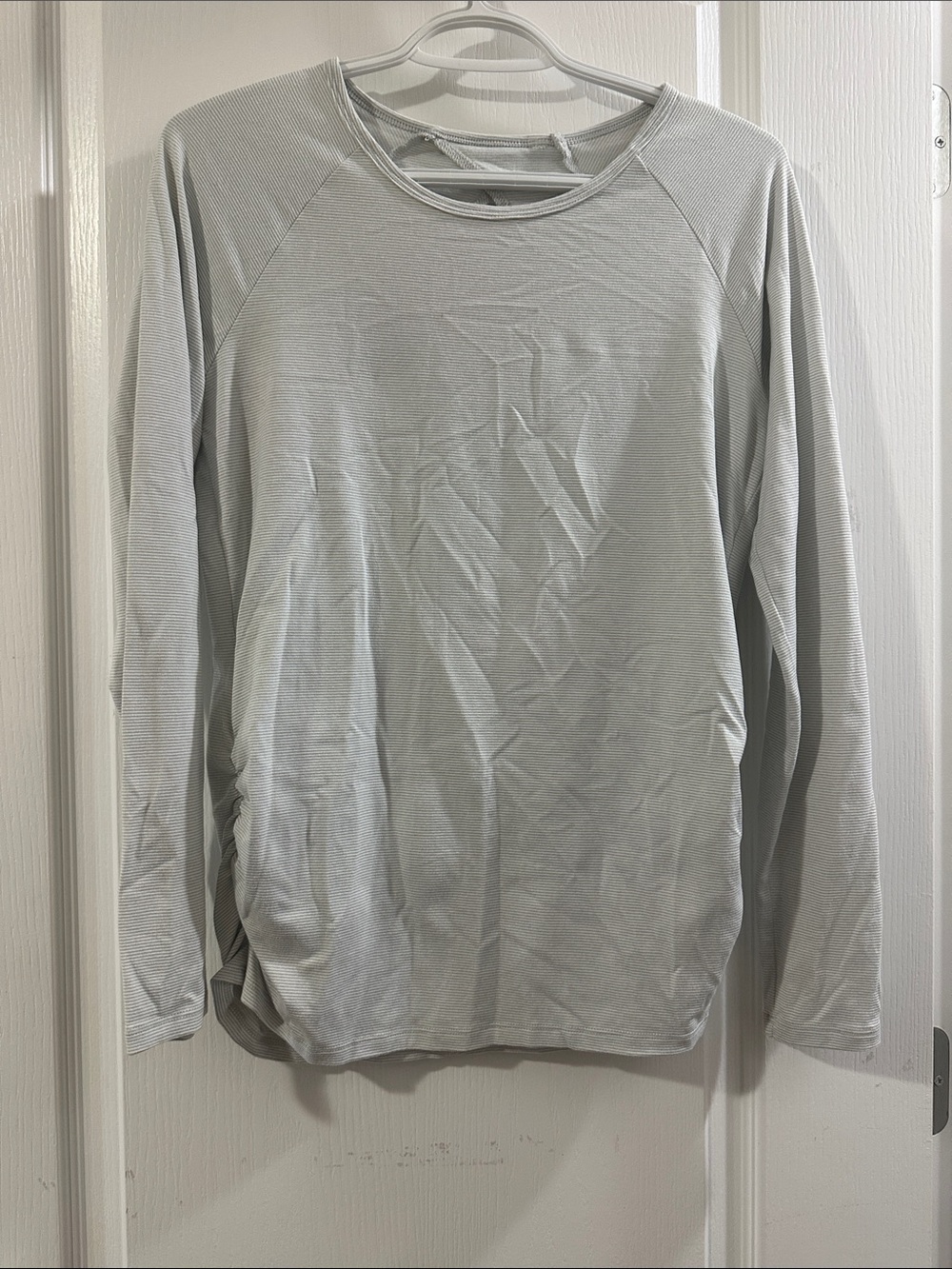 Shambhala Women’s grey/white stripped long sleeve